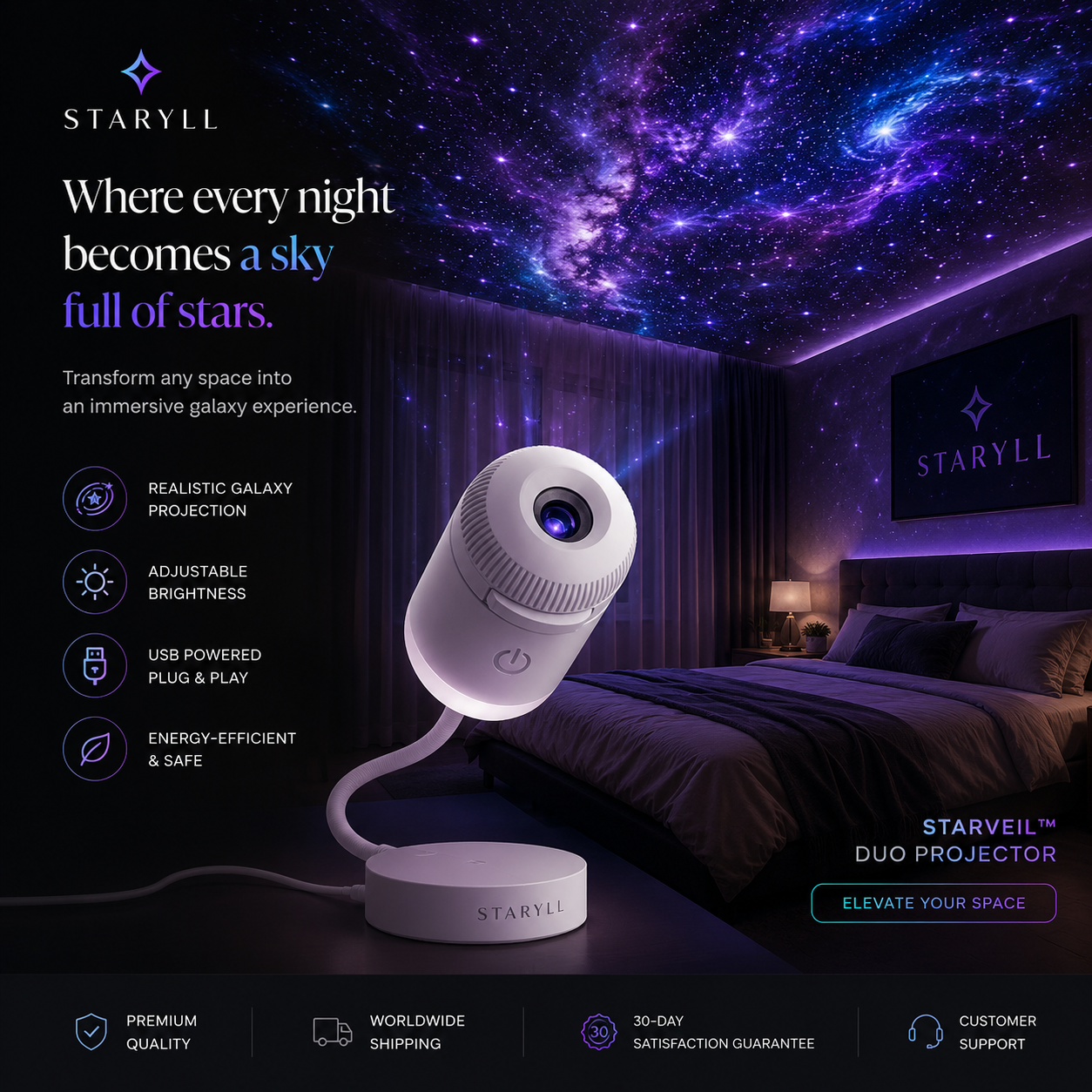 StarVeil™ Duo Projector